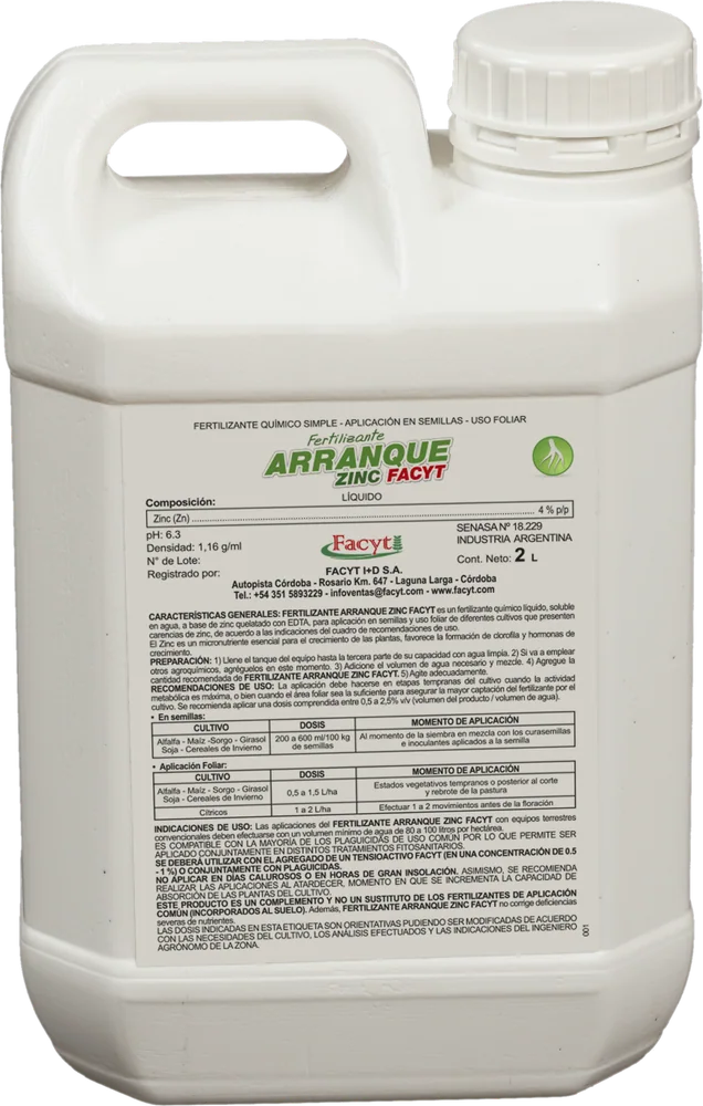 Fertilizante ARRANQUE ZINC FACYT